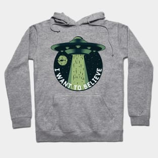 UFO Universe I Want To Believe Hoodie